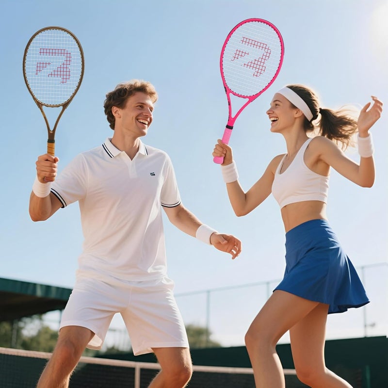 BZ BatZoom مضرب تنس بات زوم للمبتدئين والبالغين - مضرب جرافيت خفيف الوزن مع قبضة مريحة | تقنية تقليل الصدمات | يشمل حقيبة حمل (خيارات الألوان) - Image 4